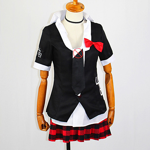 

Inspired by Dangan Ronpa Junko Enoshima Anime Cosplay Costumes Japanese Cosplay Suits Coat Blouse Skirt For Women's / Collar