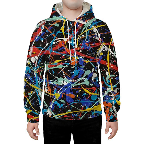 

Men's Hoodie Graphic Daily Going out 3D Print Casual Hoodies Sweatshirts Rainbow