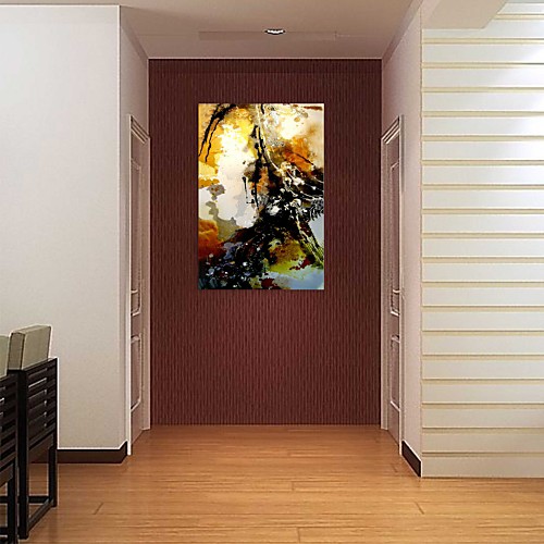 

Oil Painting Hand Painted Vertical Abstract Modern Stretched Canvas
