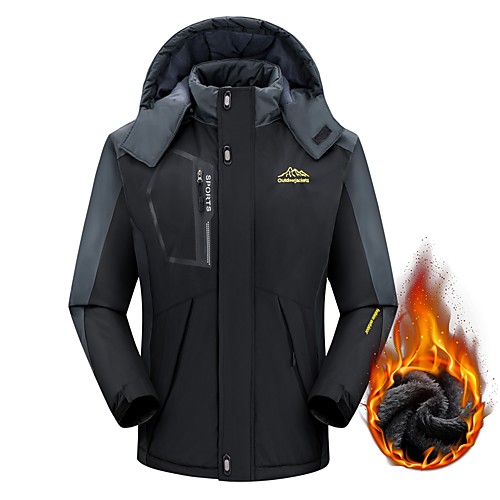 

Men's Hiking Jacket Winter Outdoor Thermal Warm Windproof Breathable Soft Jacket Winter Jacket Top Camping / Hiking Outdoor Black Red Army Green Dark Blue Light Blue