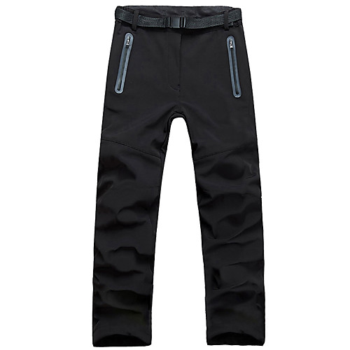 

Women's Hiking Pants Trousers Softshell Pants Solid Color Winter Outdoor Regular Fit Thermal Warm Thermal Windproof Fleece Lining Fleece Pants / Trousers Bottoms Black Hunting Climbing Camping