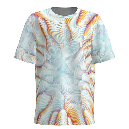 

Men's T shirt 3D Print Graphic Abstract Short Sleeve Daily Tops Basic White