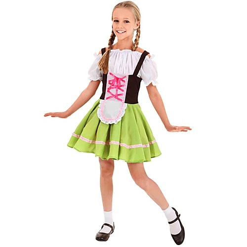 

Carnival Oktoberfest Beer Trachtenkleider Girls' Dress Bavarian Vacation Dress Costume Green