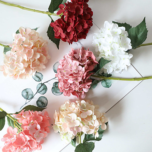

Artificial Flowers, 1 Pcs Fake Flower Decor Plastic Ball Realistic Flower Arrangements for Home Wedding Party Office Table Decoration