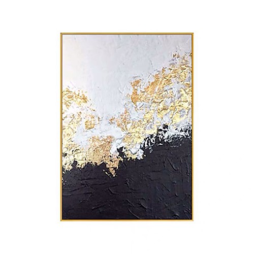 

100% Hand Painted Big size Handmade knife abstract oil painting Gold Gray White gorgeous abstract Painting home Decor Oil Painting on Canvas Rolled Without Frame
