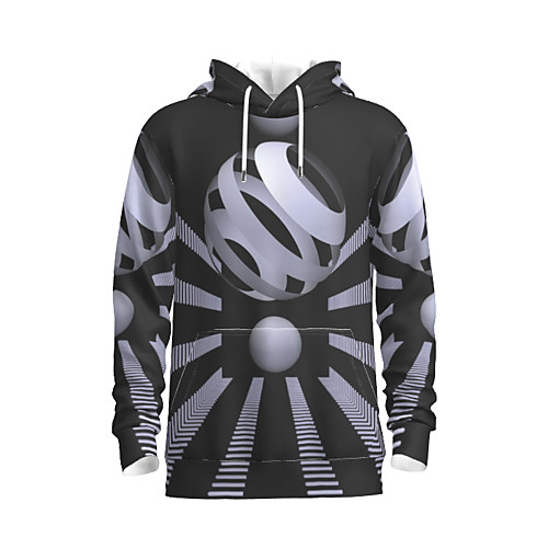 

Men's Daily Pullover Hoodie Sweatshirt Abstract Graphic Hooded Basic Hoodies Sweatshirts White