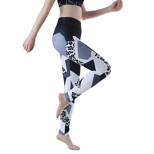 

Women's Yoga Pants Tights Tummy Control Butt Lift Breathable Leopard Leopard Print Yoga Fitness Gym Workout Sports Activewear Stretchy