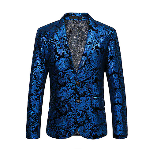 

Blue / Red / Khaki Regular Fit Polyester Men's Suit - Notch lapel collar