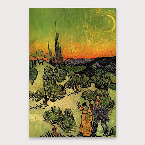 

Oil Painting Hand Painted Vertical Abstract Landscape Modern Stretched Canvas
