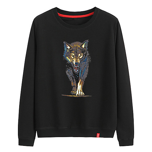 

Women's Sweatshirt Pullover Black White Pink Cartoon Crew Neck Animal Patterned Cartoon Cute Sport Athleisure Sweatshirt Top Long Sleeve Warm Soft Comfortable Everyday Use Causal Exercising General