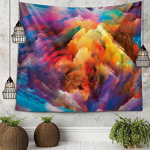 

Tie-dye Abstract Illustration Tapestry Wall Hanging Tapestries Wall Blanket Wall Art Wall Decor Landscape Painting Tapestry Wall Decor