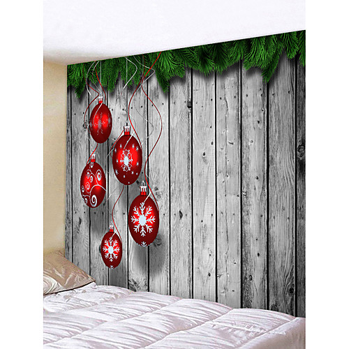 

Christmas Santa Claus Wall Tapestry Art Decor Blanket Curtain Picnic Tablecloth Hanging Home Bedroom Living Room Dorm Decoration Merry Christmas Tree Gift Wooden Board Polyester