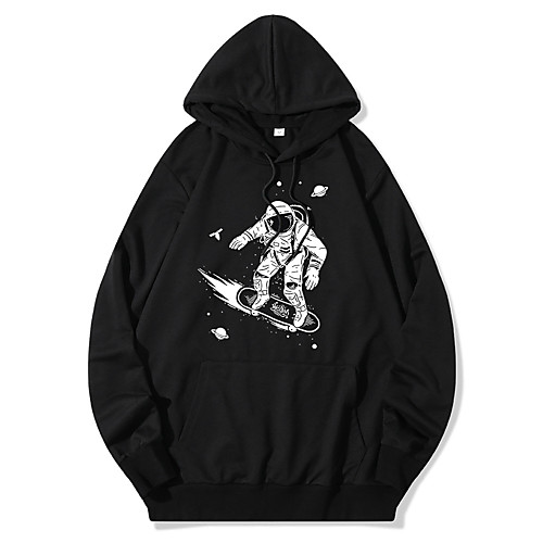 

Men's Hoodie Pullover Artistic Style Hoodie Cartoon Sport Athleisure Hoodie Top Long Sleeve Warm Soft Oversized Comfortable Everyday Use Causal Exercising General Use / Winter