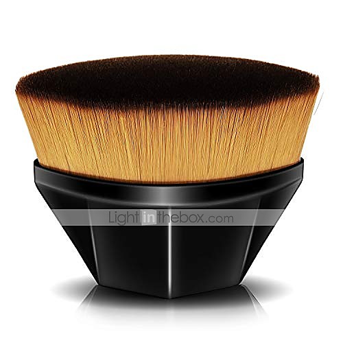 

Foundation Brush for Liquid Makeup, Flat Kabuki Hexagon Face Blush Brush for Blending Liquid, Cream or Powder Cosmetics with Bonus Protective Cas