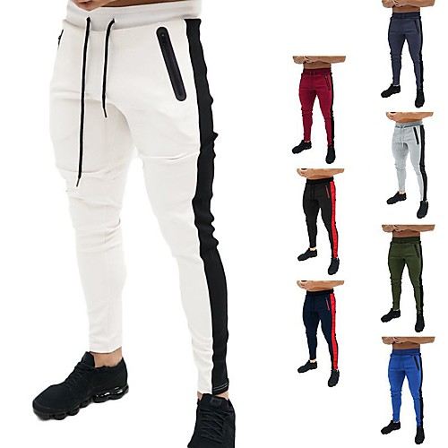 

Men's Sweatpants Joggers Jogger Pants Track Pants Athleisure Bottoms Drawstring Winter Fitness Gym Workout Performance Running Training Breathable Quick Dry Soft Normal Sport White Black Blue Red