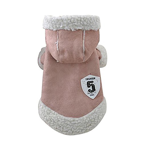 

pet clothes, winter warm coat chien dog pajamas pet clothes clothing small puppy hoodie coat cotton-padded jacket custome apparel (khaki)