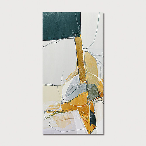 

Oil Painting Hand Painted Vertical Abstract Modern Stretched Canvas