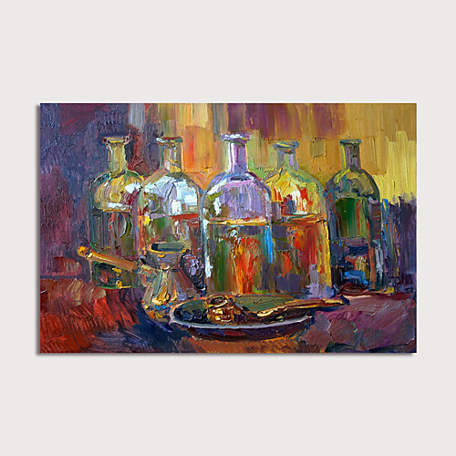 

Oil Painting Hand Painted Horizontal Abstract Still Life Modern Stretched Canvas