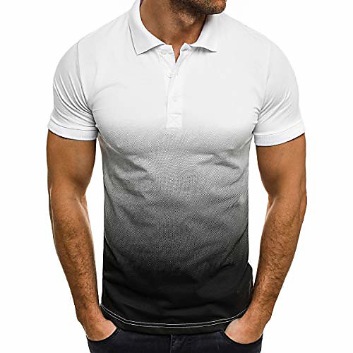 

Polo Short Sleeve Tops Streetwear White Red Green