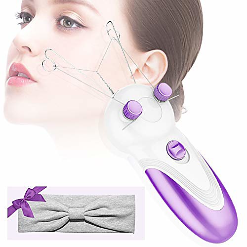 

glodeals epilator thread cotton thread 25m for facial epilator hair removal and facial cleanser 10 packs