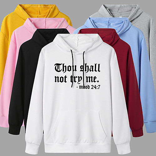 

Women's Hoodie Pullover Artistic Style Hoodie Letter Printed Sport Athleisure Hoodie Top Long Sleeve Warm Soft Oversized Comfortable Everyday Use Exercising General Use / Winter