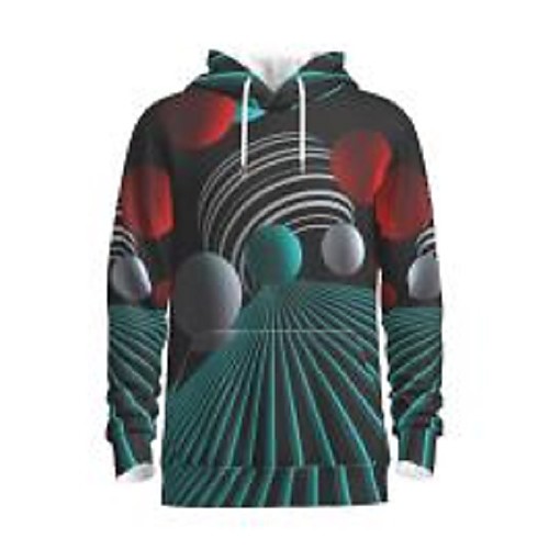 

Men's Daily Pullover Hoodie Sweatshirt Abstract Graphic Hooded Basic Hoodies Sweatshirts Green