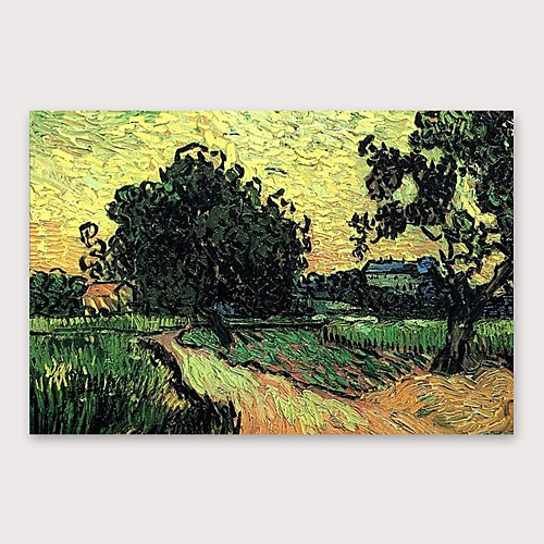 

Oil Painting Hand Painted Horizontal Abstract Landscape Modern Stretched Canvas