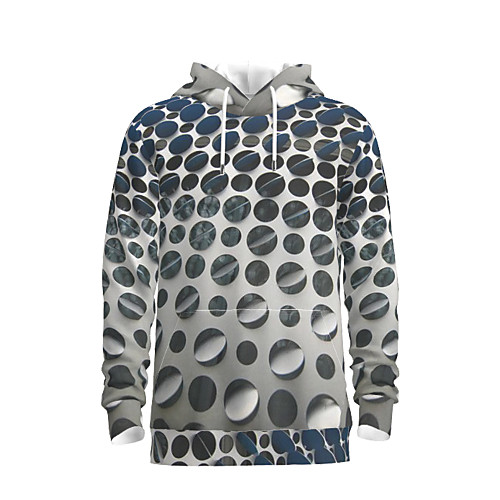 

Men's Pullover Hoodie Sweatshirt Graphic Abstract Daily 3D Print Basic Hoodies Sweatshirts Gray