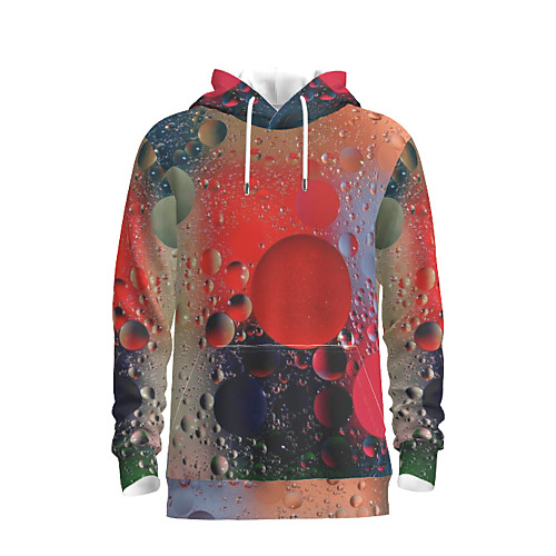 

Men's Daily Pullover Hoodie Sweatshirt Abstract Graphic Hooded Basic Hoodies Sweatshirts Red