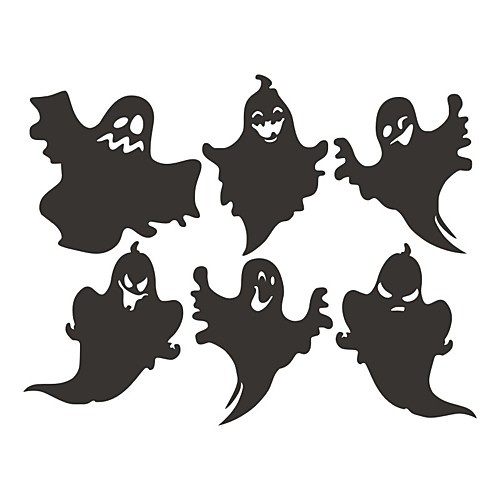 

Halloween Stickers Funny Ghost Living Room Horror Self Adhesive Graffiti Wall Stickers 43.534cm
