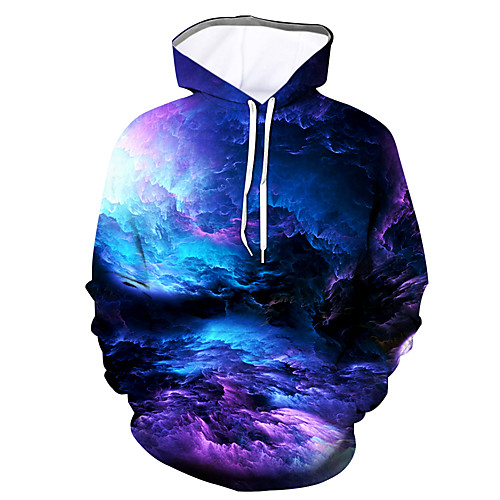 

Men's Daily Hoodie Graphic Hooded 3D Print Hoodies Sweatshirts Purple