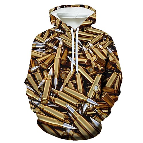 

Men's Hoodie Graphic Hooded Holiday Weekend Casual Hoodies Sweatshirts Gold