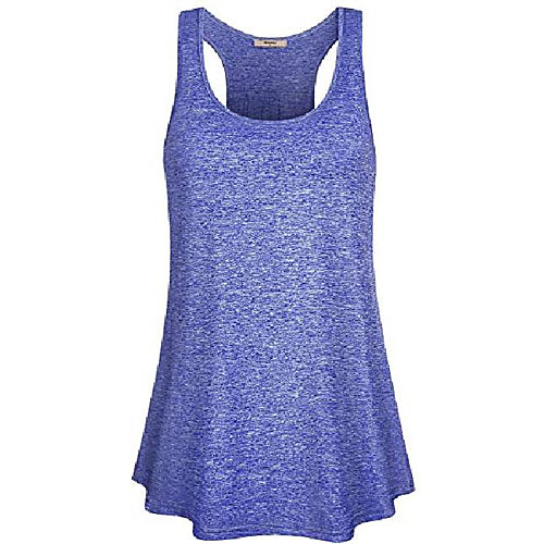 

tank tops for women,juniors sleeveless scoop neck activewear yoga running workout blank athletic gym sports stretchy fitness cozy shirt blue m