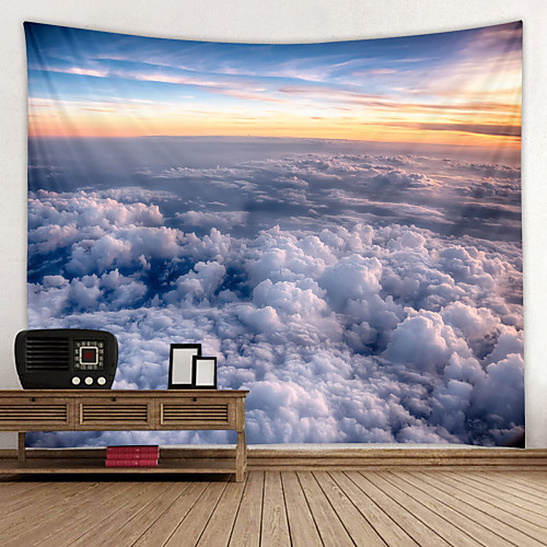 

Cloud cover Digital Printed Tapestry Decor Wall Art Tablecloths Bedspread Picnic Blanket Beach Throw Tapestries Colorful Bedroom Hall Dorm Living Room Hanging