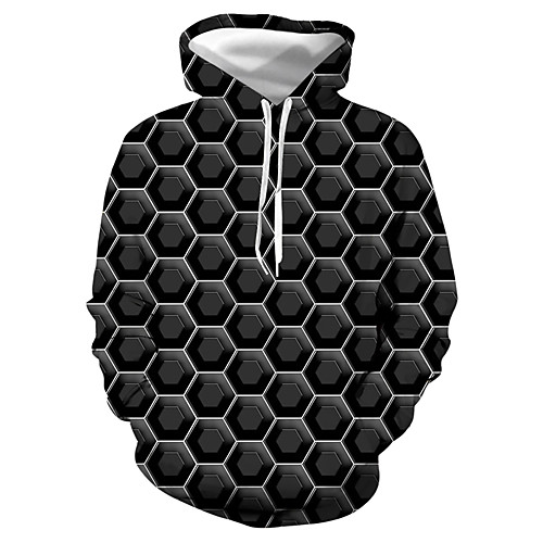 

Men's Pullover Hoodie Sweatshirt Graphic Hooded Daily Casual Hoodies Sweatshirts Black / Club