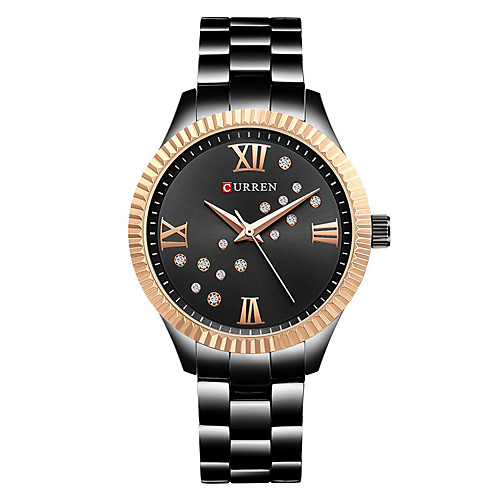 

CURREN Women's Quartz Watches Analog Quartz Modern Style Stylish Casual Water Resistant / Waterproof Shock Resistant Casual Watch / One Year / Stainless Steel / Ceramic / Japanese