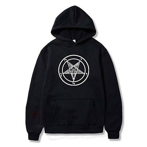 

Men's Pullover Hoodie Sweatshirt Graphic Oversized Hooded Daily Other Prints Casual Hoodies Sweatshirts White Black Blue