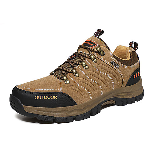 

Men's Trainers Athletic Shoes Daily Outdoor Walking Shoes PU Non-slipping Light Brown Black Gray Fall Spring
