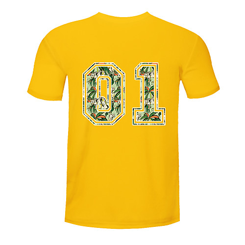 

Men's Short Sleeve Running Shirt Tee Tshirt Top Street Athleisure Summer Cotton Moisture Wicking Quick Dry Breathable Gym Workout Performance Running Jogging Training Sportswear Yellow Activewear
