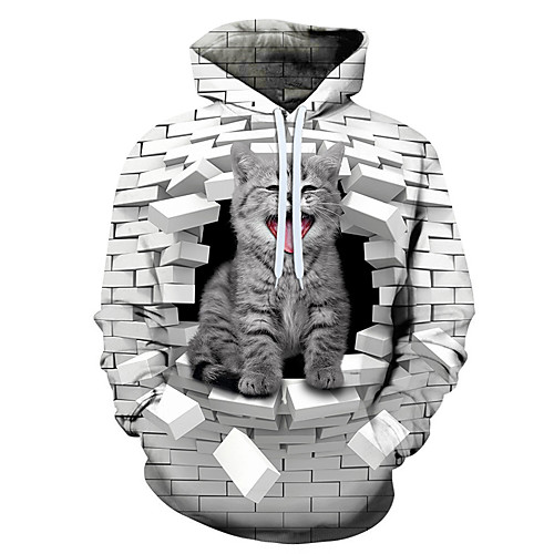 

Men's Hoodie Graphic Hooded Holiday Weekend Casual Hoodies Sweatshirts White