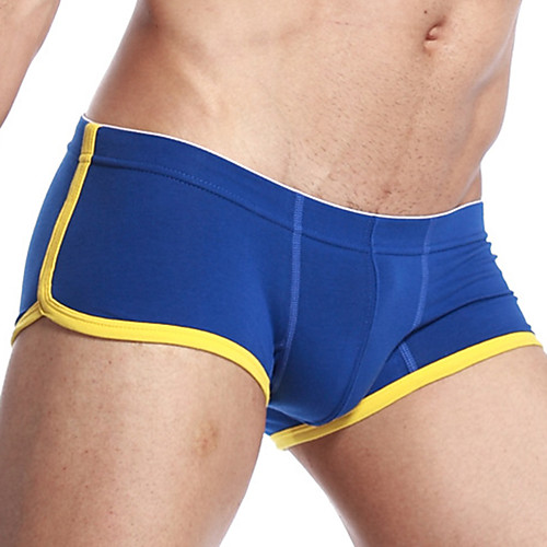 

SEOBEAN Men's Sports Underwear Shorts Boxer Briefs Bottoms Cotton Winter Fitness Gym Workout Performance Running Training Breathable Quick Dry Soft Sport White Blue Red Sky Blue Dark Blue Gray