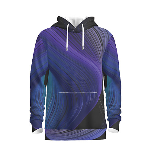 

Men's Daily Pullover Hoodie Sweatshirt Abstract Graphic Hooded Basic Hoodies Sweatshirts Purple