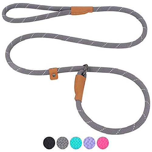 

slip lead dog leash, reflective mountain climbing rope leash, dog training leash –2 sizes