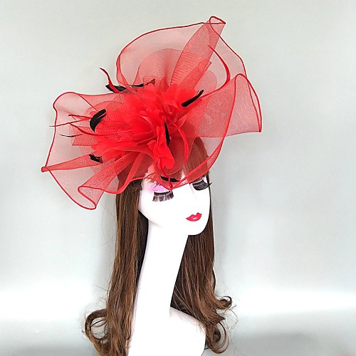 

Headpieces Feathers / Net Fascinators / Hats / Headpiece with Cap / Flower 1 Piece Party / Evening / Horse Race Headpiece