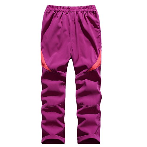 

Boys' Girls' Hiking Pants Trousers Patchwork Winter Outdoor Standard Fit Breathable Quick Dry Ventilation Ultra Light (UL) Pants / Trousers Bottoms Violet White Black Fuchsia Pink Fishing Climbing