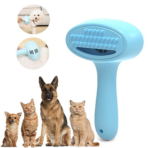 

Dog Pets Cat Pet Hair Remover Grooming Clippers Hair Removal Product Rechargeable Battery Low Noise Plastic Comb Brush Dog Clean Supply Hair Removal Product Portable Travel Pet Grooming Supplies Blue