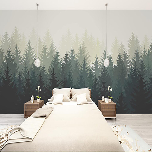 

Modern Wall Covering Custom Self Adhesive Mural Wall Paper Simple Leaf Drawing Suitable For Bedroom Living Room Coffee Shop Restaurant Hotel Wall Decoration Art