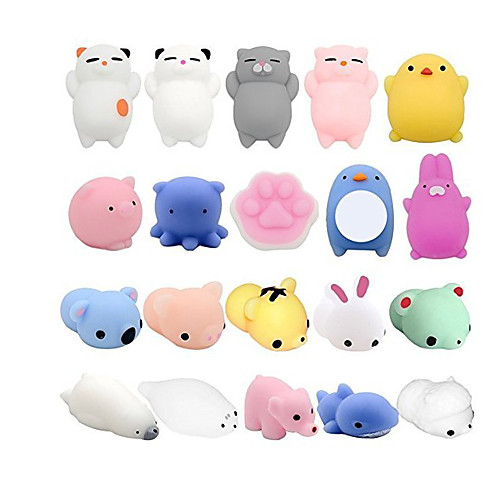 

Squishy Squishies Squishy Toy Squeeze Toy / Sensory Toy 28 pcs Animal Series Mini Stress and Anxiety Relief Glitter Shine Mochi TPR For Kid's Adults' Boys and Girls Gift Party Favor