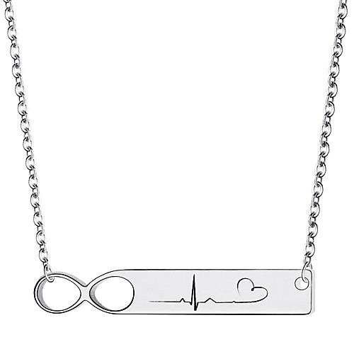

Personalized Customized Necklace Stainless Steel Geometrical Geometric Golden Rose Gold Silver