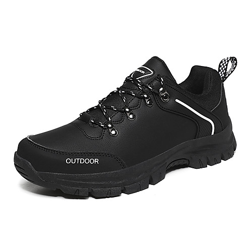 

Men's Trainers Athletic Shoes Daily Outdoor Walking Shoes PU Non-slipping Light Brown Black Gray Fall Spring